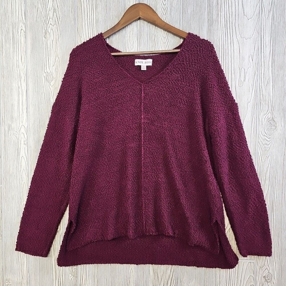 🩵2 for $20 SALE🩵 Knox Rose Burgundy Cowl Neck Sweater